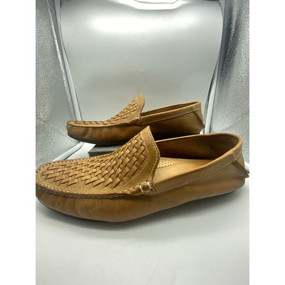 GIORGIO BRUTINI Mens sz 12M Tan Basket Weave Leather Loafers Shoe
Made in Brazil - Picture 8 of 9